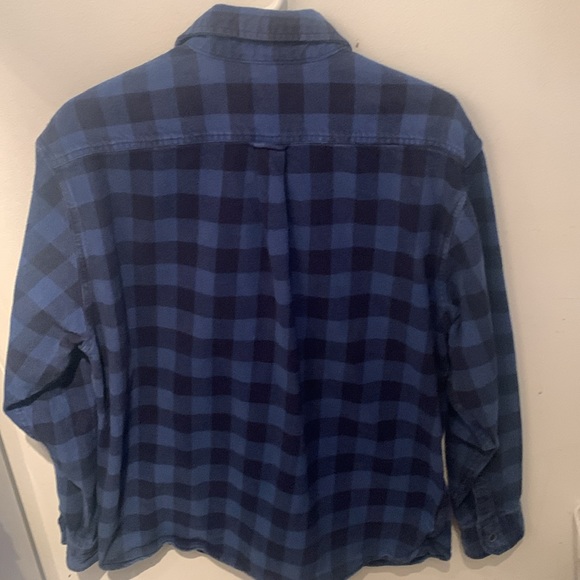 Jachs Ultra Thick Cotton Woodsman/Carpenters Blue Checkered Work/Hunting Shirt - Picture 5 of 5